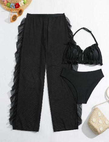 Costum de baie Shein Kids, negru