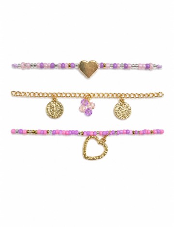 Set Bratari 3 bucati Trendz, mix culori