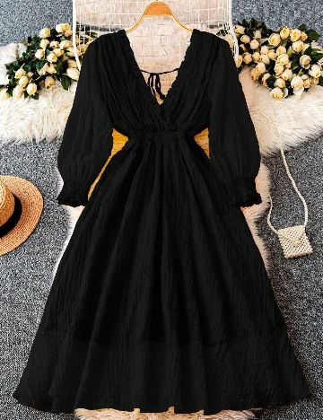 Rochie medie SHEIN CURVE, negru