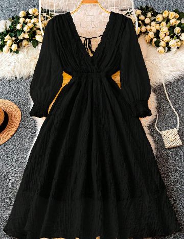 Rochie medie SHEIN CURVE, negru