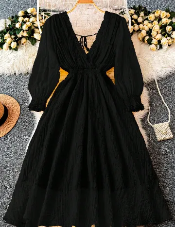 Rochie medie SHEIN CURVE, negru