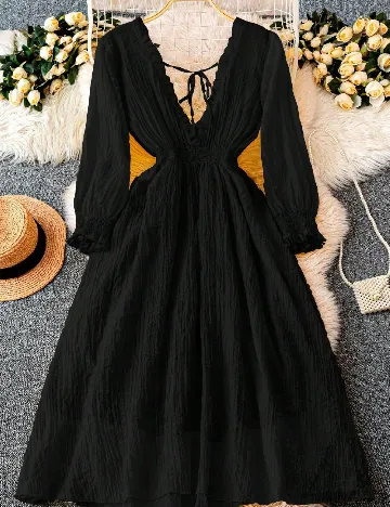 Rochie medie SHEIN CURVE, negru