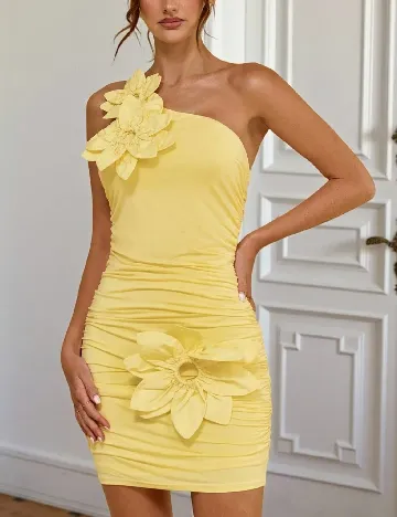 Rochie scurta SHEIN, galben