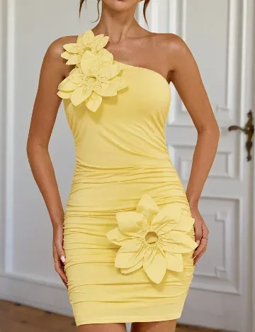 Rochie scurta SHEIN, galben