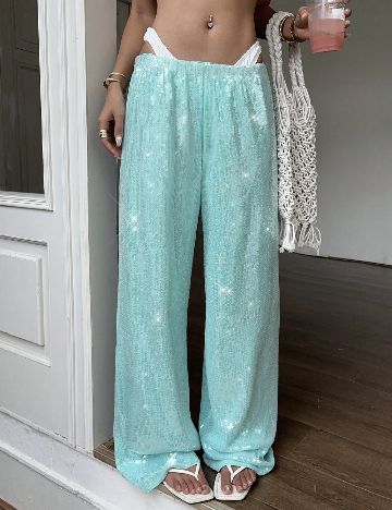 Pantaloni SHEIN, albastru