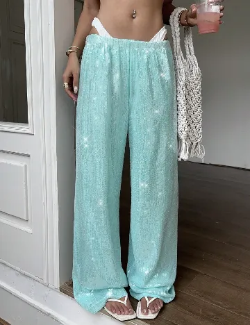 Pantaloni SHEIN, albastru