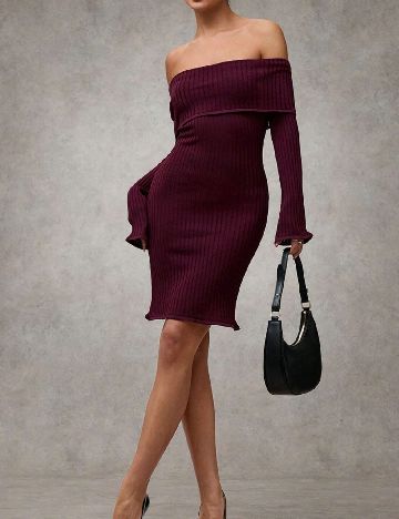 Rochie scurta SHEIN, visiniu