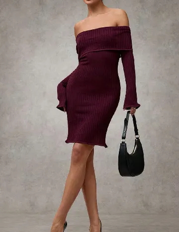 Rochie scurta SHEIN, visiniu