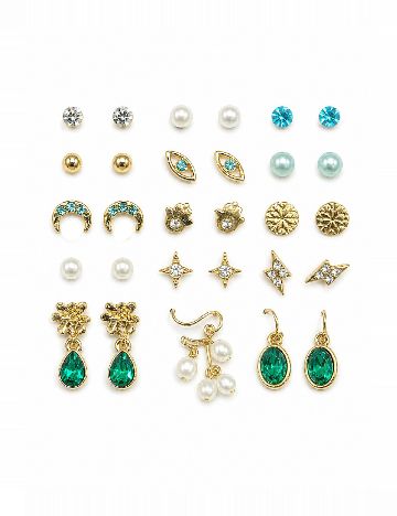 Set cercei, 15 perechi Trendz, mix culori