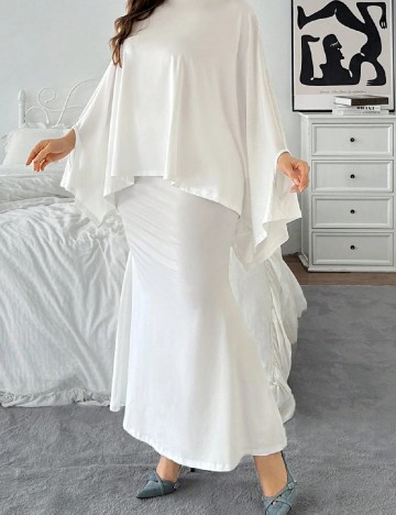 Compleu SHEIN CURVE, alb