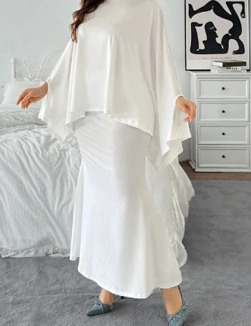 Compleu SHEIN CURVE, alb