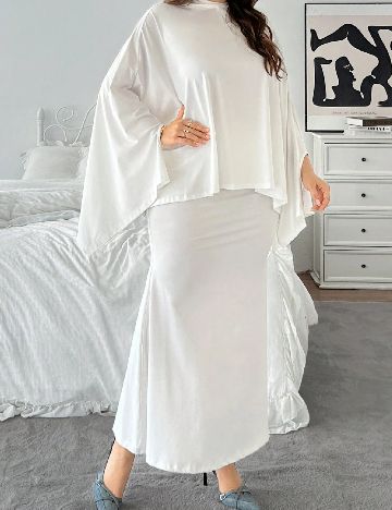 Compleu SHEIN CURVE, alb