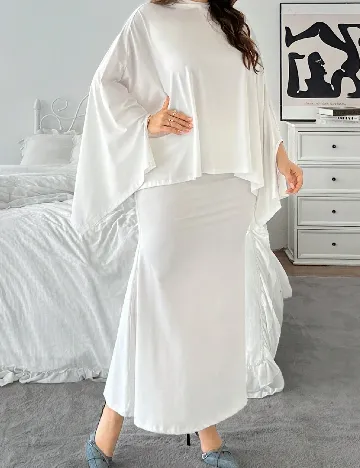 Compleu SHEIN CURVE, alb