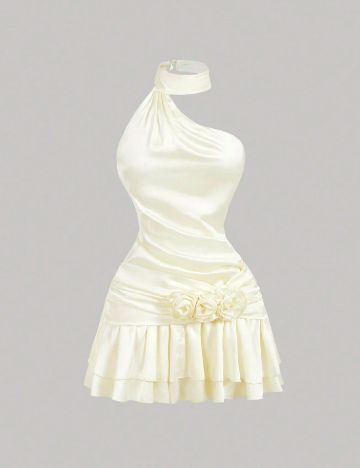 Rochie scurta SHEIN, ecru