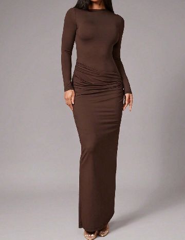 Rochie lunga SHEIN, maro