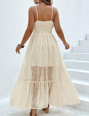 Rochie lunga SHEIN CURVE, crem