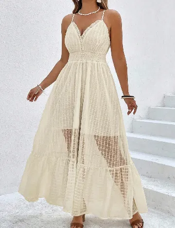 Rochie lunga SHEIN CURVE, crem