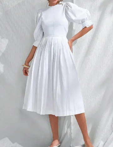 Rochie medie SHEIN, alb