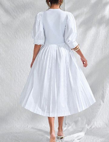 Rochie medie SHEIN, alb