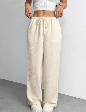 Pantaloni SHEIN, crem