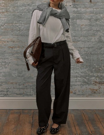Pantaloni Musera, negru