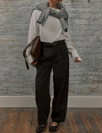 Pantaloni Musera, negru