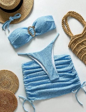 Costum de baie SHEIN, albastru