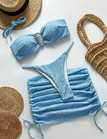 Costum de baie SHEIN, albastru