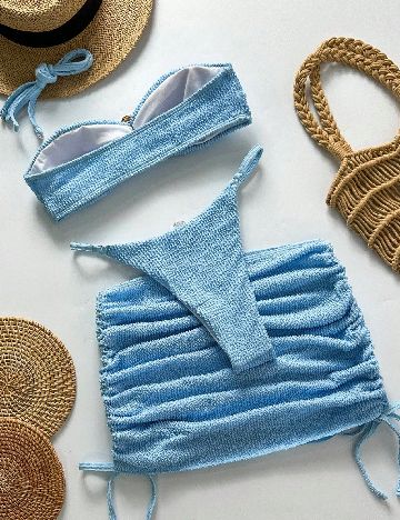 Costum de baie SHEIN, albastru