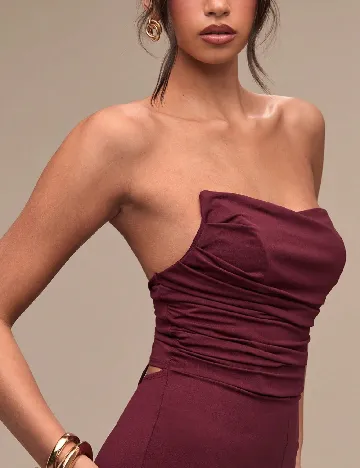 Salopeta SHEIN, visiniu