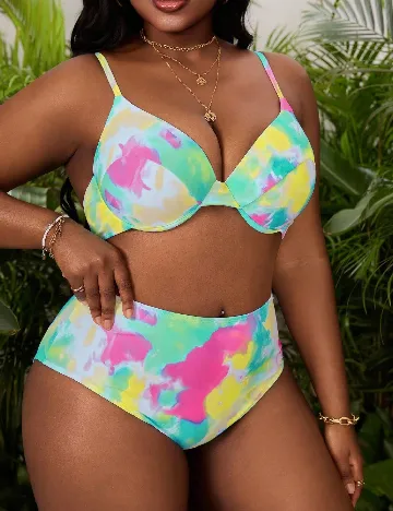 Costum de baie SHEIN CURVE, mix culori