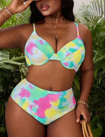 Costum de baie SHEIN CURVE, mix culori