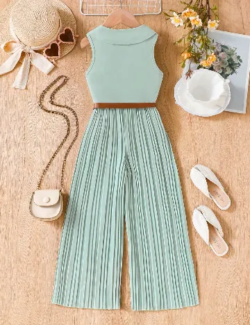 Salopeta Shein Kids, verde