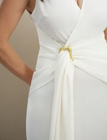 Rochie lunga SHEIN CURVE, alb