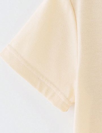 Tricou Shein Kids, crem