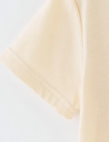 Tricou Shein Kids, crem