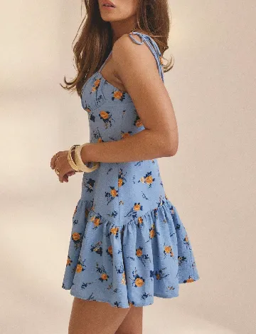 Rochie scurta Aralina, albastru