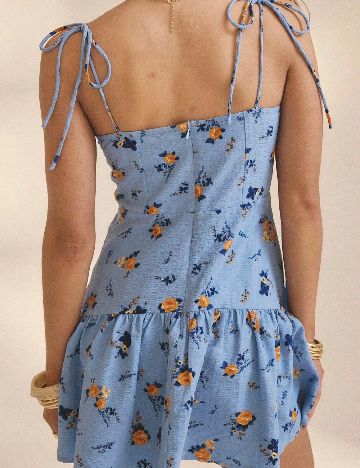 Rochie scurta Aralina, albastru