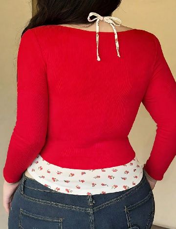 Bluza SHEIN CURVE, rosu