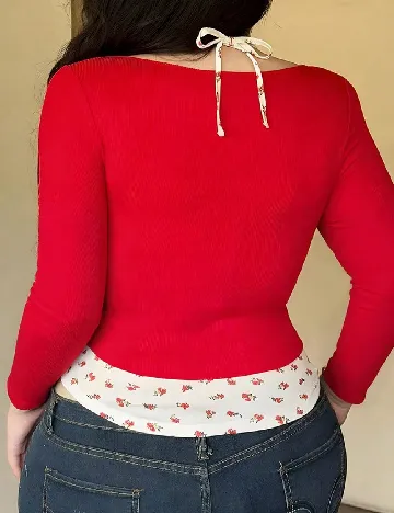 Bluza SHEIN CURVE, rosu