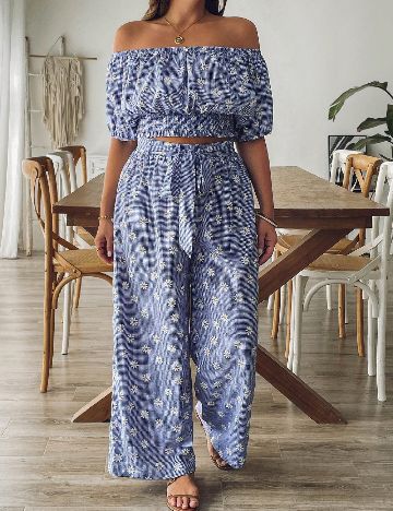 Compleu SHEIN CURVE, floral print