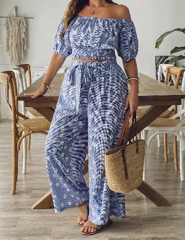 Compleu SHEIN CURVE, floral print