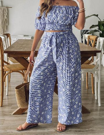 Compleu SHEIN CURVE, floral print