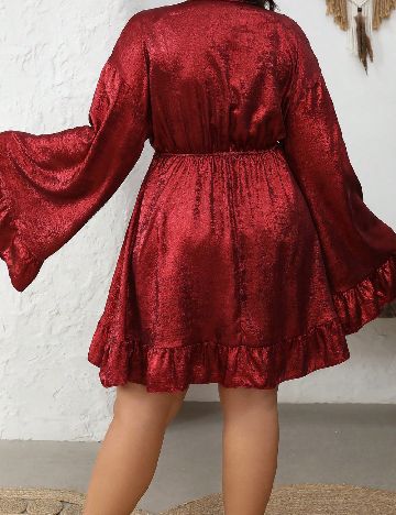 Rochie scurta SHEIN CURVE, rosu