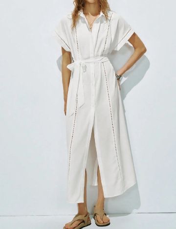 Rochie medie SHEIN, alb