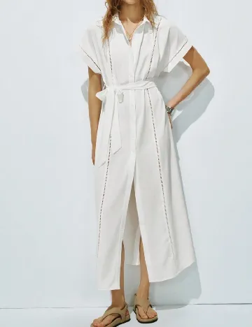 Rochie medie SHEIN, alb