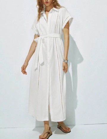 Rochie medie SHEIN, alb