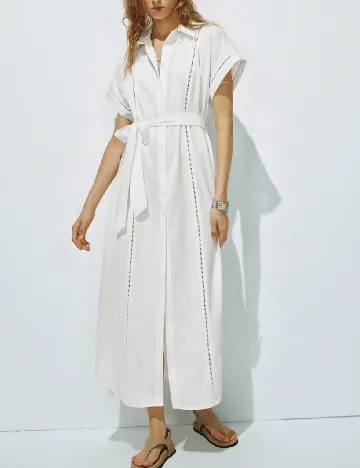 Rochie medie SHEIN, alb