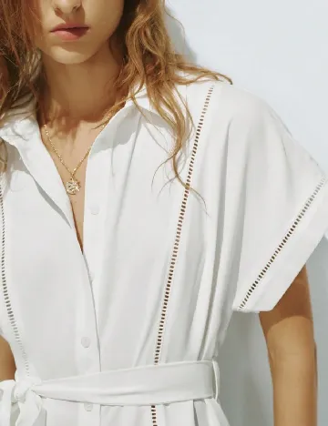 Rochie medie SHEIN, alb