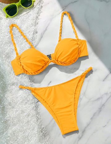 Costum de baie SHEIN, portocaliu